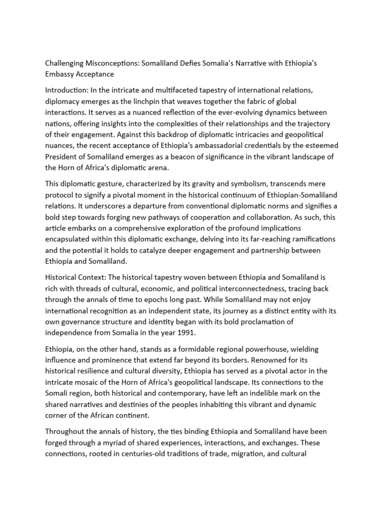 Challenging Misconceptions Pdf Somalia Ethiopia