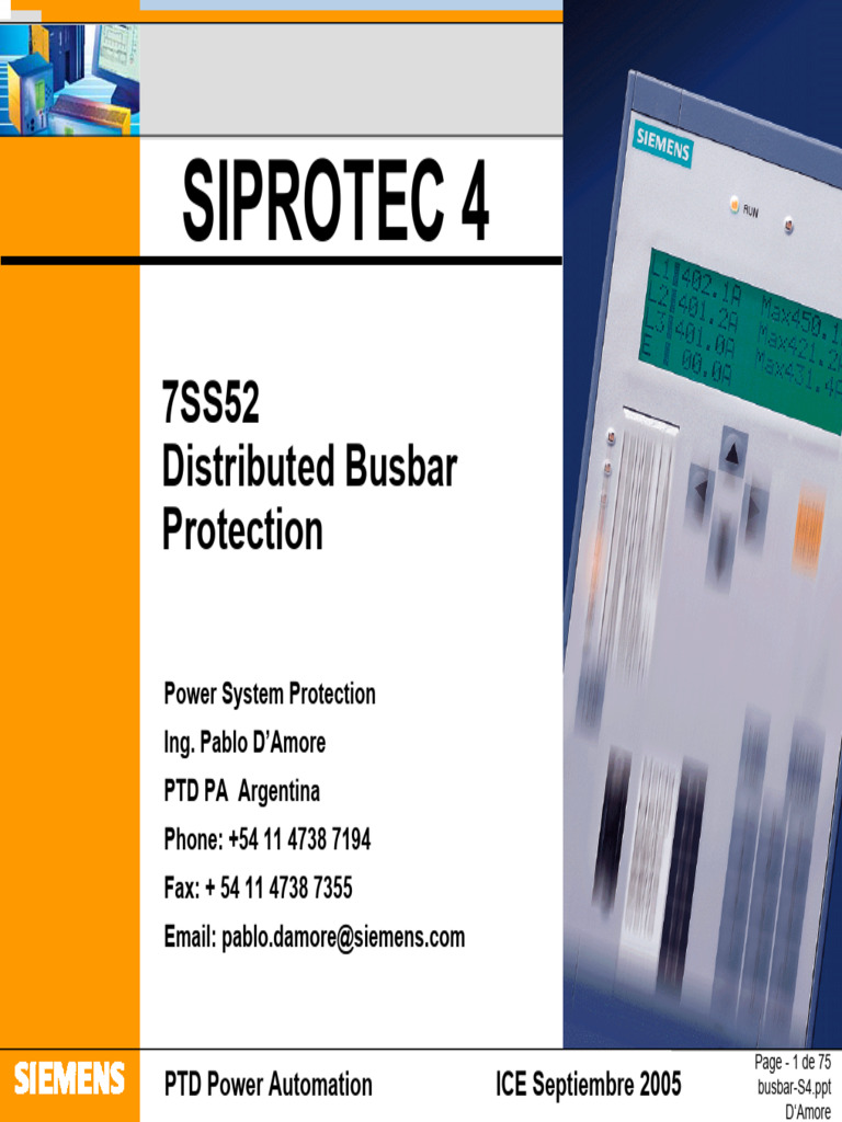 Siemens 7SS52 Relay Overview | PDF | Analogue Electronics | Computer ...