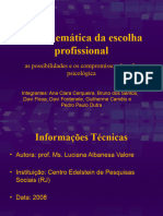 A Problemática Da Escolha Profissional