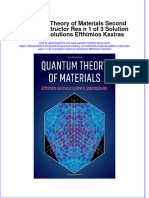 Download full ebook of Quantum Theory Of Materials Second Edition Instructor Res N 1 Of 3 Solution Manual Solutions Efthimios Kaxiras online pdf all chapter docx 