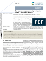 1. Global Research Progress on Mining Wastewater Treatment - A Bibliometric Analysis (Ingles)