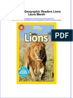 Full Ebook of National Geographic Readers Lions Laura Marsh Online PDF All Chapter