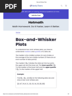 Box-and-Whisker Plots