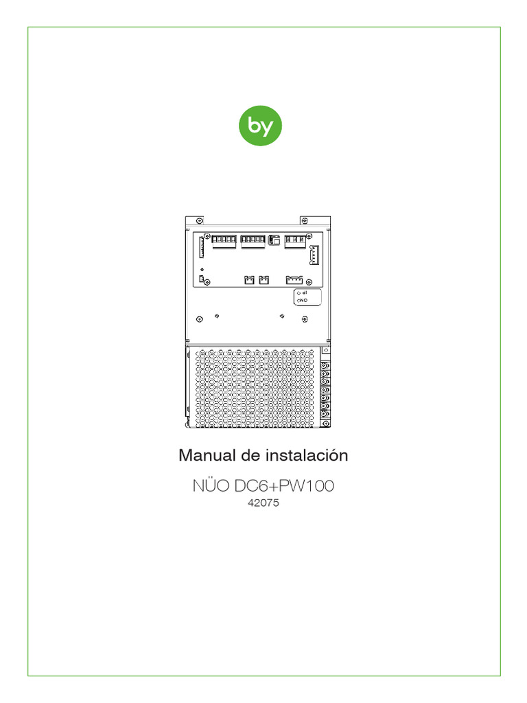 Instalación Controlador NÜO DC6+PW100 | PDF | Ingenieria Eléctrica ...