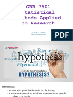 Hypothesis Testing BioStatistics 