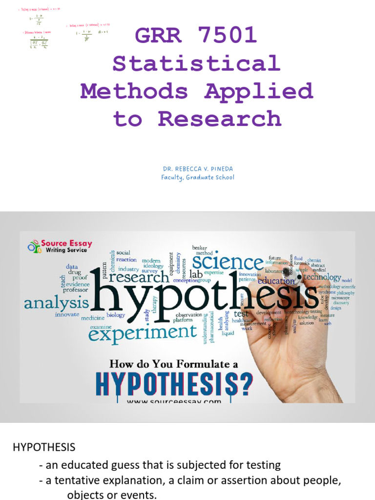 Statistical Hypothesis Testing Guide | PDF | Statistical Hypothesis ...