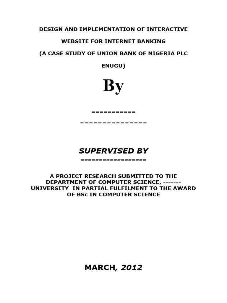 Design and Implementation of Interactive Website For Internet Banking-2 ...