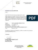 Certificacion Laboral Paula B. Empleada de Viviana Retiro Cesantias