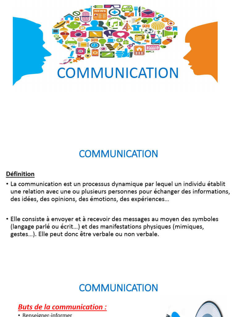 Définition de la communication et ses enjeux | PDF | la communication