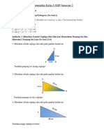 Latihan Soal PAS Matematika Kelas 8 Sem 2