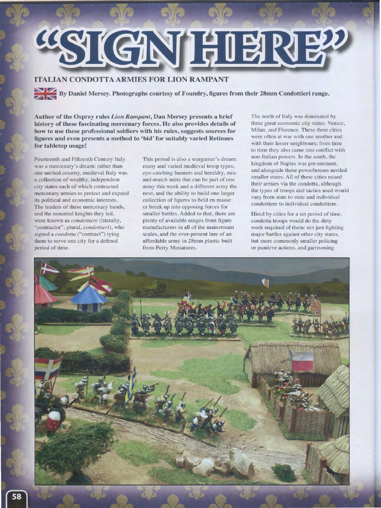 Condottieri | PDF | Infantry | Cavalry