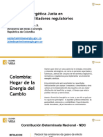 Transicion Energetica Justa en Colombia Habilitadores Regulatorios Por Juan Carlos Bedoya Minernergia