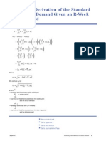 Appendix I: Derivation of The Standard Deviation of Demand Review Period