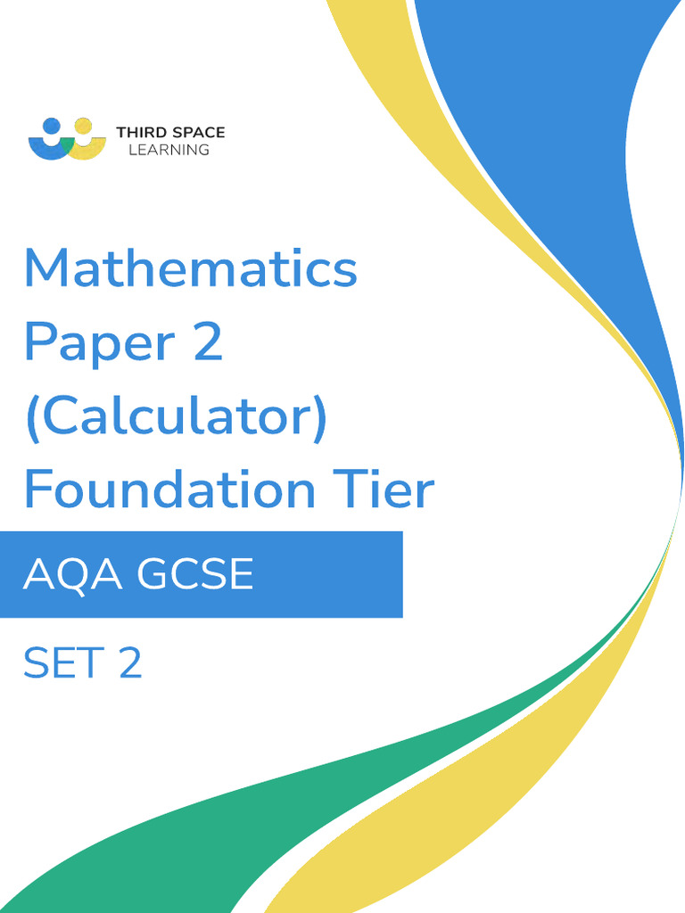 AQA SET 2 Foundation Paper 2 | PDF | Rectangle | Mathematics