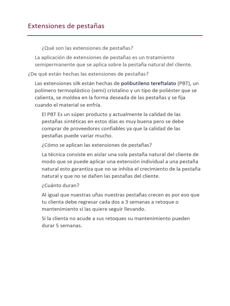 Extensiones de Pestañas: Guía Completa | PDF | Crecimiento personal y ...