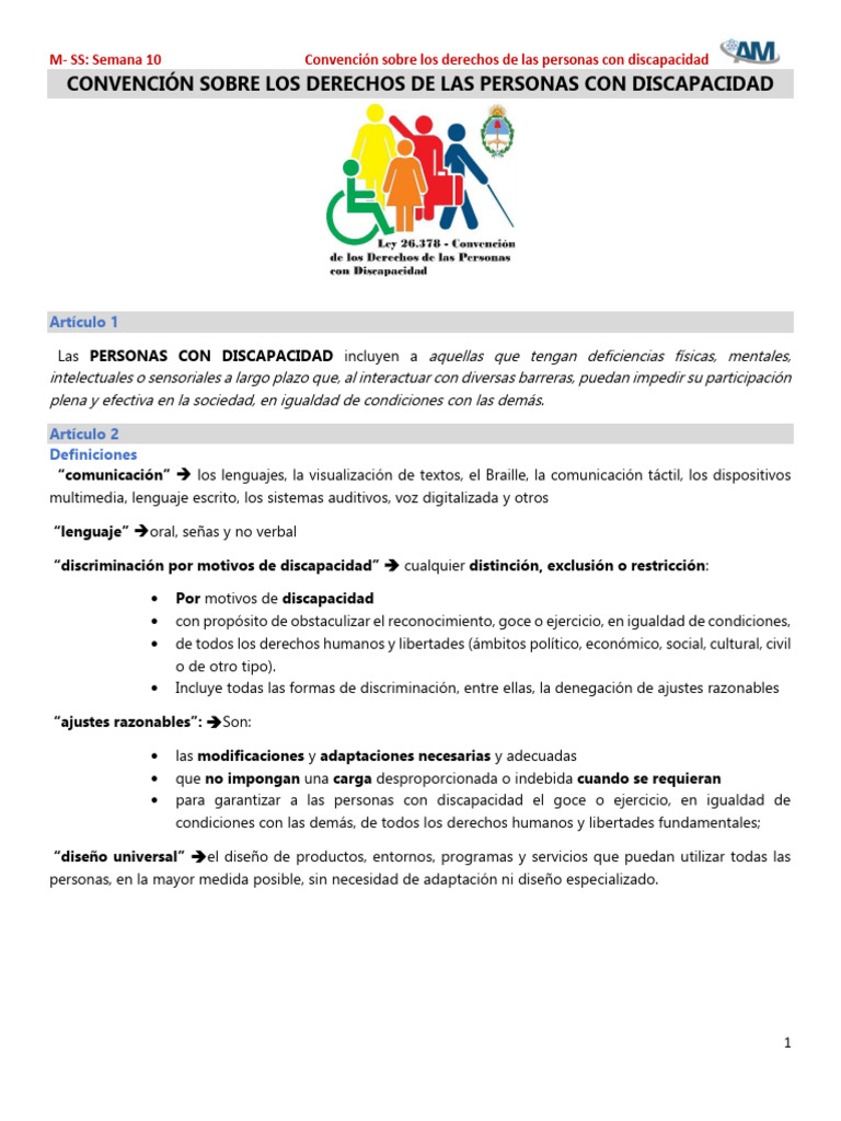 Derechos de Personas con Discapacidad | PDF | Invalidez | Accesibilidad