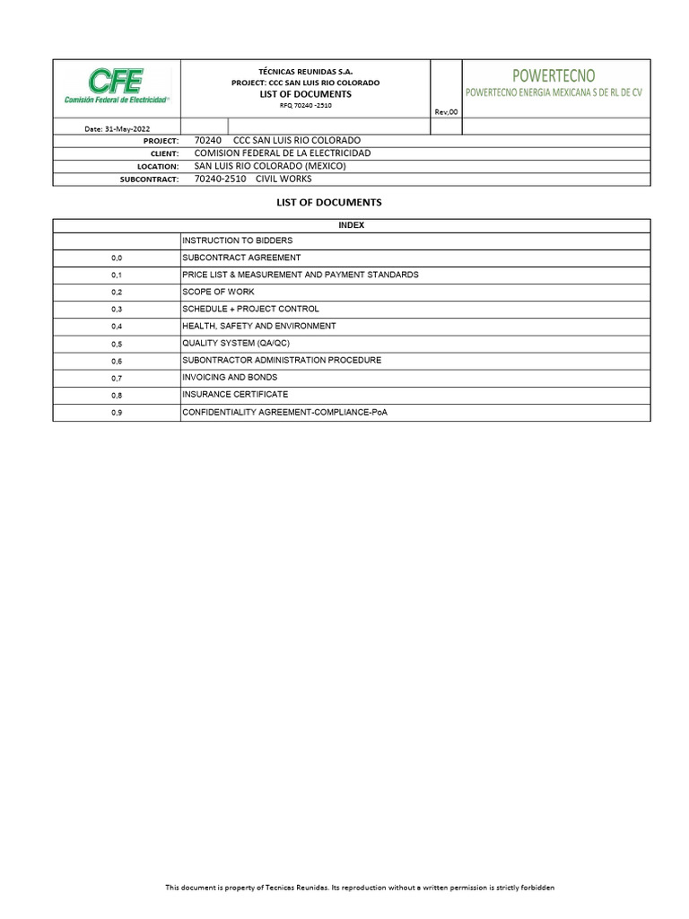 CCC San Luis Rio Colorado Docs | PDF | Business