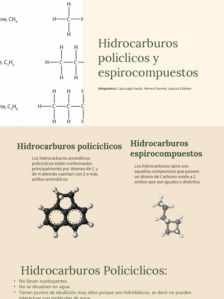Hidrocarburos Policíclicos y Espirocompuestos | PDF