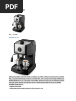 Download Delonghi EC155 by Gaya Byan SN73585876 doc pdf