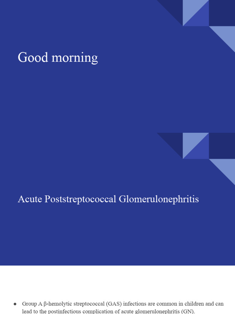 Acute Poststreptococcal Glomerulonephritis | PDF | Kidney | Medical ...