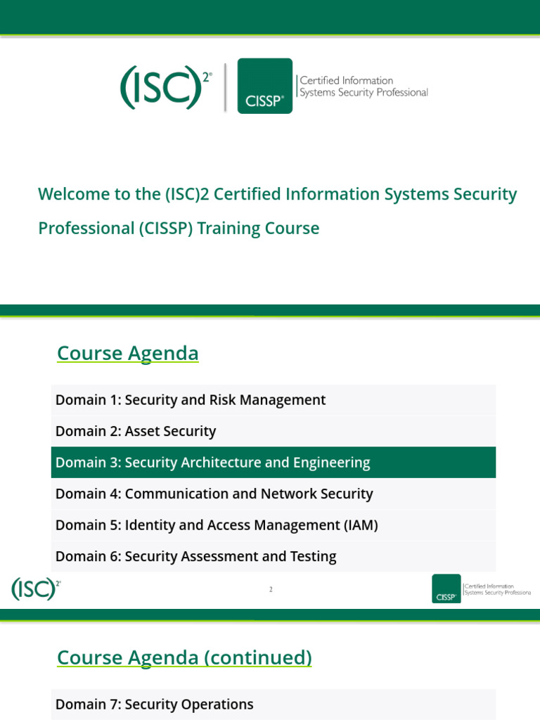 CISSP Training Course Overview | PDF | Cryptography | Cloud Computing