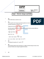 Electric Charges and Fields DPP 4 SOLUTION