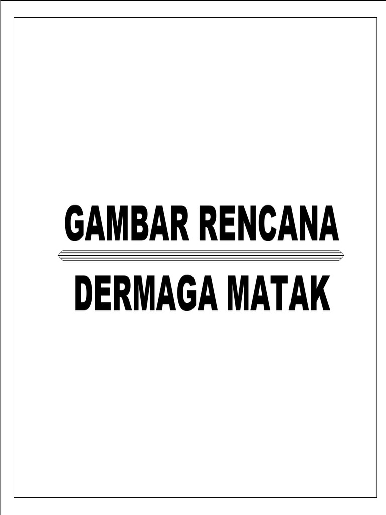 Rencana Pembangunan Pelabuhan Matak | PDF