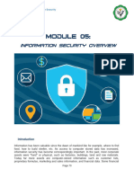 Module 5 INFORMATION SECURITY OVERVIEW