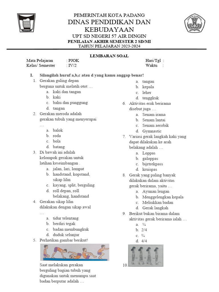 Soal Semester 2 Kelas 4 Tp 2024 Pdf