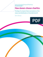 How Donors Choose Charities