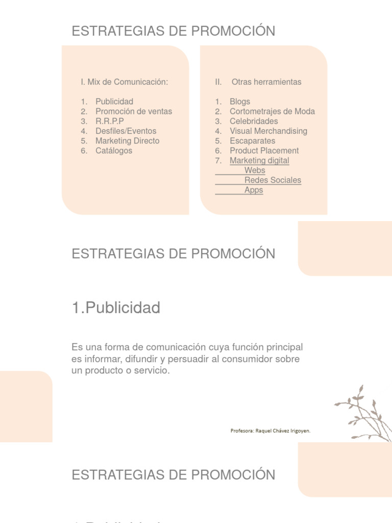 Estrategias de Promoción en Moda | PDF | Publicidad | Marketing