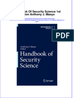 Full Ebook of Handbook of Security Science 1St Edition Anthony J Masys Online PDF All Chapter