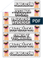 Sticker Escolar Pug