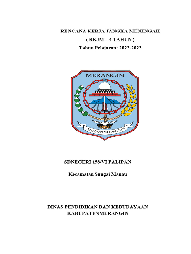 Rencana Kerja Jangka Menengah RKJM 4 Tah | PDF | Karier & Perkembangan ...