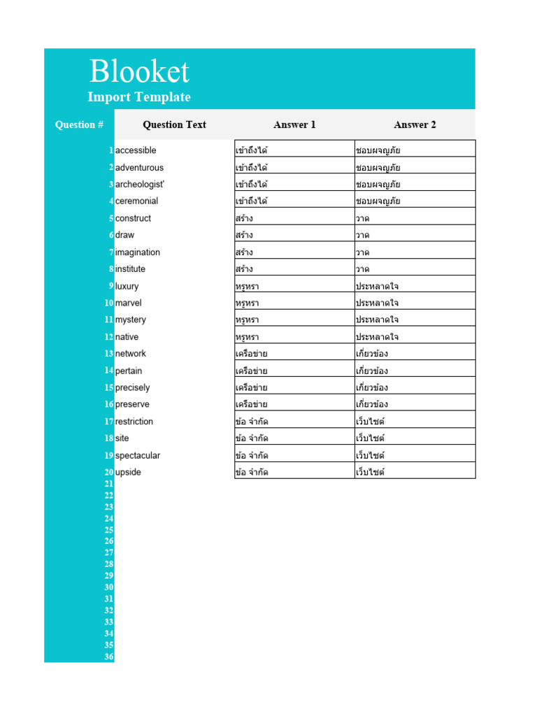 Blooket Spreadsheet Import Template CRBqcEp3 PDF