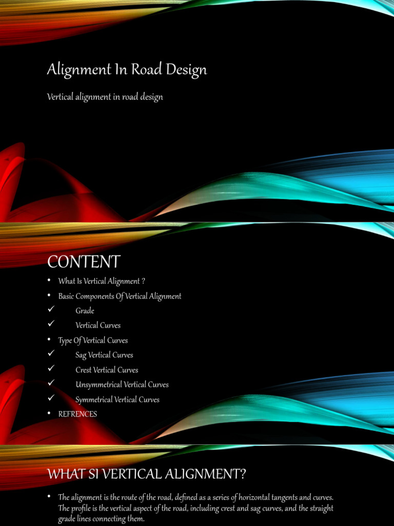 Vertical Alignment Road Design (Sagkal) | PDF