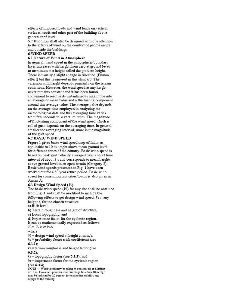 Code Pages 1 | PDF | Wound | Wind Speed