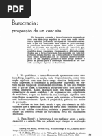 Burocracia prospecção de um conceito