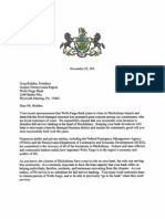 Rep. Boback letter - Shickshinny Borough - Wells Fargo Bank