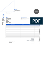 Wedding Photography Invoice Template Word