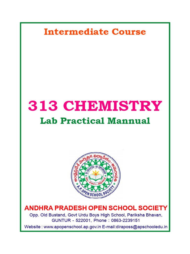 313 Chemistry E M Pdf Filtration Volume