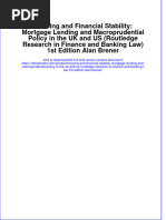 Full Ebook of Housing and Financial Stability Mortgage Lending and Macroprudential Policy in The Uk and Us Routledge Research in Finance and Banking Law 1St Edition Alan Brener Online PDF All Chapter