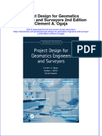 Full Ebook of Project Design For Geomatics Engineers and Surveyors 2Nd Edition Clement A Ogaja Online PDF All Chapter