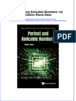 Full Ebook of Perfect and Amicable Numbers 1St Edition Elena Deza Online PDF All Chapter