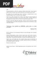 Carta Do Encontro Com Deus