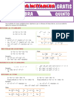 Productos Notables para Quinto Grado de Secundaria