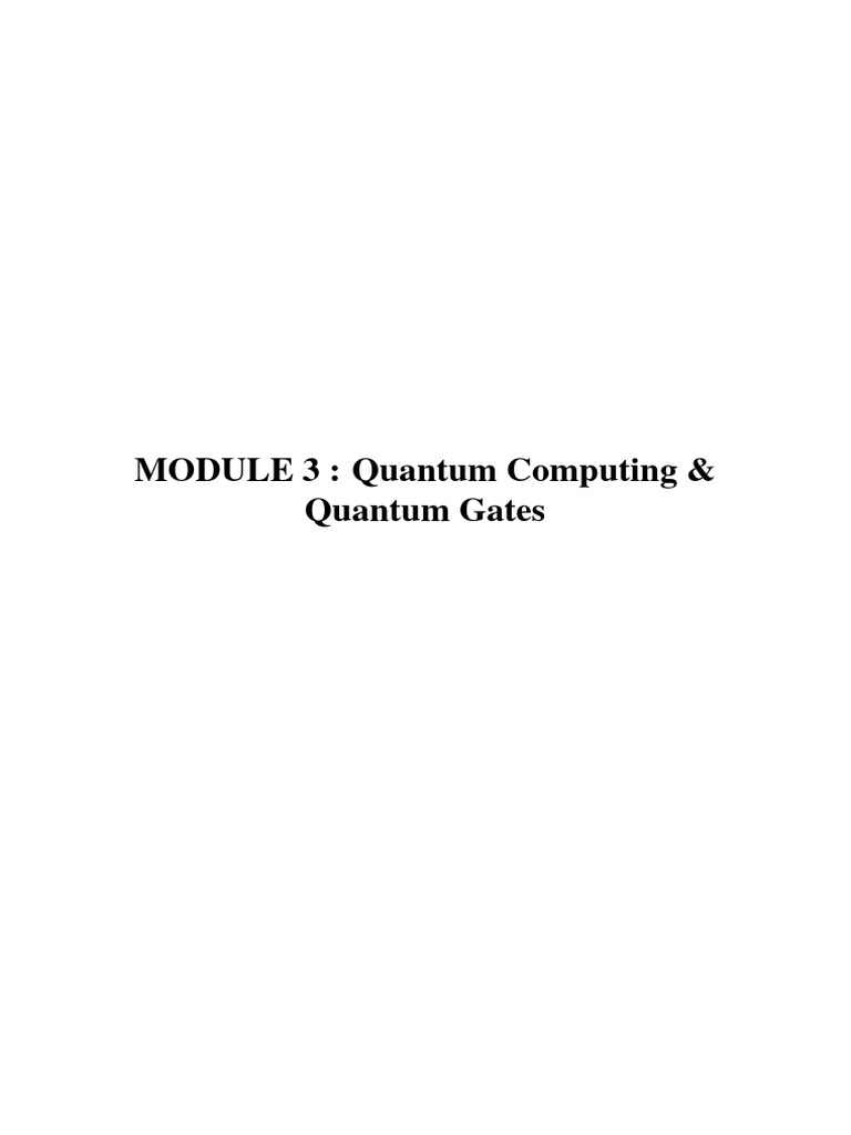 Quantum Computing | PDF | Matrix (Mathematics) | Quantum Computing