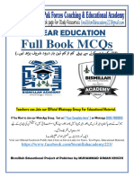 1st Year EDUCATION Full Book Solved MCQs by Bismillah Academy 0300-7980055