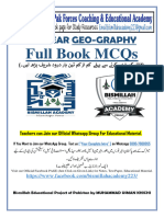2nd Year GEO-GRAPHY Full Book Solved MCQs by Bismillah Academy 0300-7980055