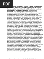 Thanks to the Accenture Human Capital Development Framework